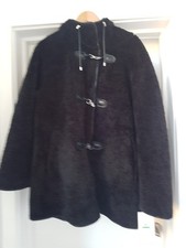 DKNY Black Shearling Duffle