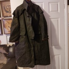 GENUINE MULBERRY LONG WAX GENTS COAT XL