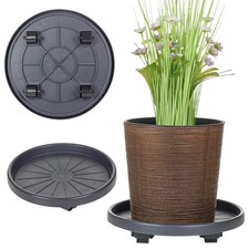 Black plastic garden flower - plastic,