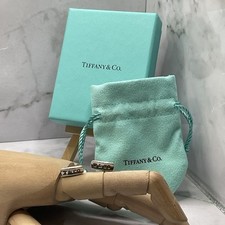 Tiffany & Co. 1837 Range,Ladies Cufflinks, Sterling Silver With Box & Pouch.