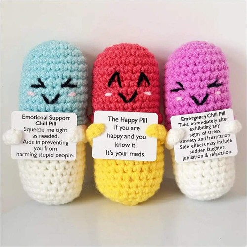 Crochet knitted chill pill - crochet,