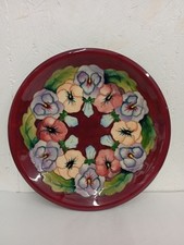 Moorcroft Large PANSY PLATE