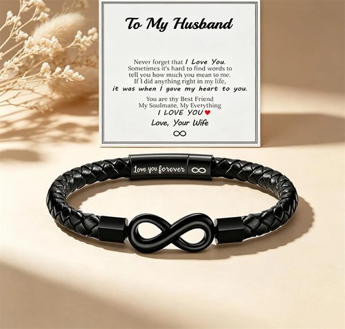 Personalized infinity leather - personalized,