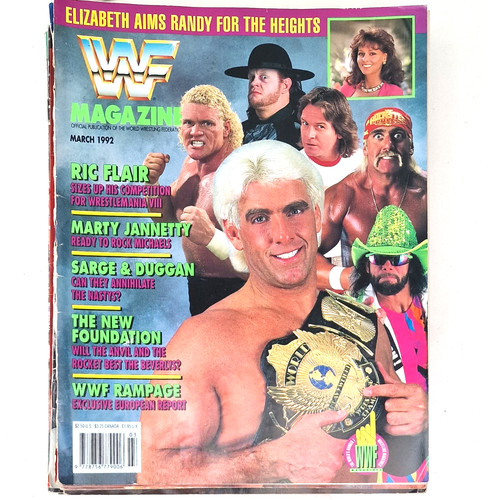 Vintage wwf magazine march - magazine,