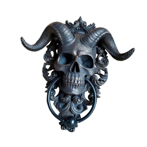 Sheep skull head statue - sheep,