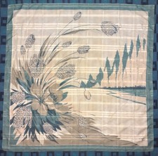 Vintage Square Scarf Silk /