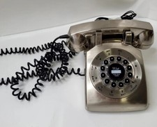 Retro Telephone 1960's Style Silver Movie Prop