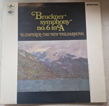 COLUMBIA SAX 2582 S/C ED1 KLEMPERER* BRUCKNER SYMPHONY NO. 6* NPO NM
