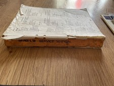 Saab 99 Service Manual 1969 - 1974. Vintage Well Used Cond, No Front Cover.