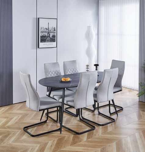 Dining set large grey - set,,