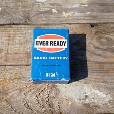 Vintage original Ever Ready Radio Battery 90v B126 discharged. prop/ display