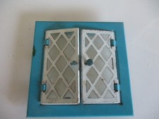VINTAGE TIN DOLLS HOUSE WINDOW