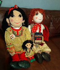 Rosie and Jim plush rag dolls