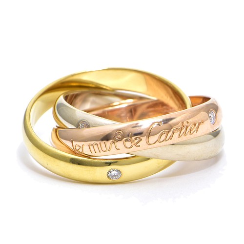 Cartier trinity ring diamond - trinity,