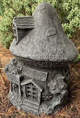 Stone garden mushroom fairy - stone,