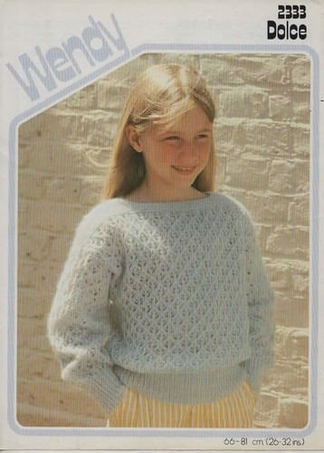 Vintage wendy knitting pattern - knitting,