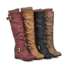 Women Knee High Boots Buckle