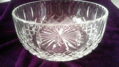 Vintage cut crystal glass
