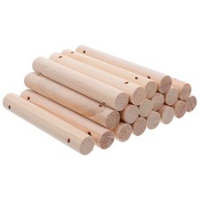 26 Pcs Unfinished Wooden Rods For Bird Cage Perch Ladder Craft Supplies