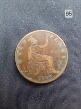 1889 Queen Victoria Half Penny