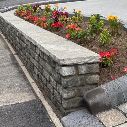 Silver grey coping stone - silver,