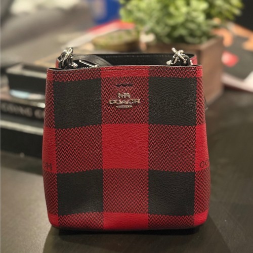 Coach buffalo plaid - coach, bucket