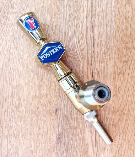 Fosters beer dispense tap gold - tap,