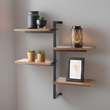 Multi Section Shelf Black