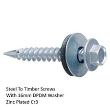 CORRUGATED TIMBER TEK TEC ROOFING SHEETING SCREWS / SELF DRILLING METAL TO WOOD