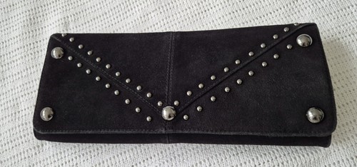 Faith leather suede clutch bag - faith,