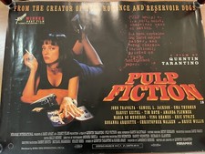 PULP FICTION (1994) UK Quad Double Sided Movie Poster -Cosmetic Damage