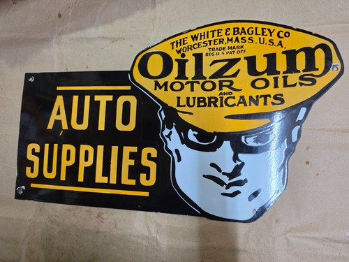 Oilzum motor oils porcelain - motor,
