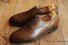 Joseph Cheaney Tan Brown Leather Oxford Shoes Men's UK 7 F US 8 EU 41