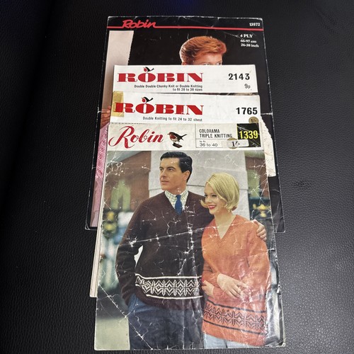 Vintage robin knitting pattern - knitting,