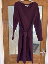 Hobbs Purple Size 16  Wool Mix Dress