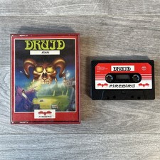 Druid Atari 8-Bit Computer Cassette Tape Firebird 1987 Original Game