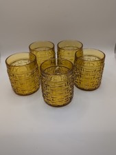 4 Vintage Bormioli Rocco Amber