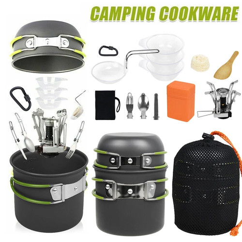 14pcs camping cookware set - camping,