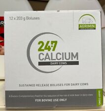 Agrimin 24-7 Calcium Bolus For Dairy Cattle - 12 PACK 