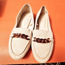 Tesco F&F UK 4 Beige Moccasin