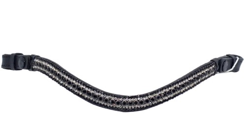Leather bling wave - bling, browband