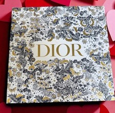 DIOR Limited Edition Navy Blue Gold Floral Empty Gift Box 21.5 x 21.5 x 7.5cm