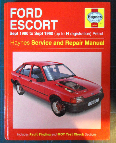 Haynes manual ford escort - escort, mk3