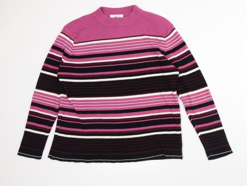 Afibel womens pink mock neck - pink,