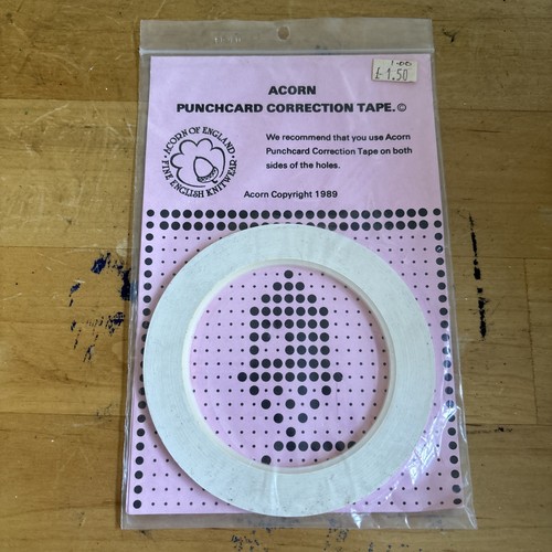 Vintage acorn punchcard - vintage,