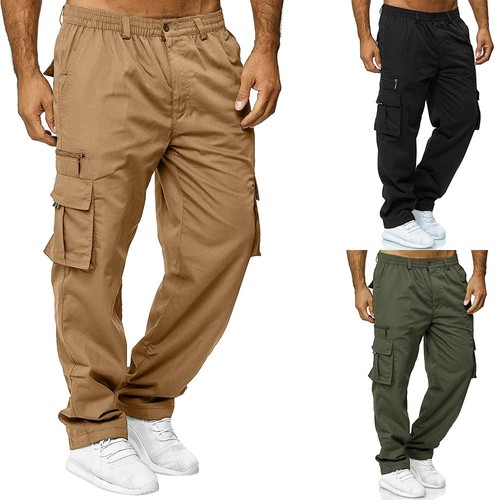 Mens elastic waist - elastic, cargo
