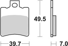 SBS Brake Pads Rear For GILERA