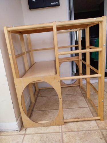 Kids wooden climbing - wooden, frame