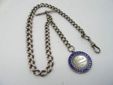 ANTIQUE SOLID SILVER ALBERT