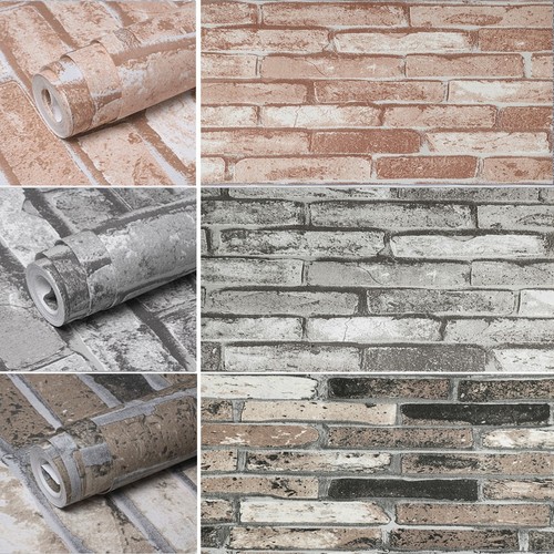 Brick wallpaper heavy weight - brick,